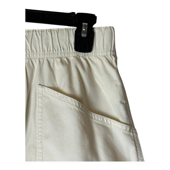 Madewell Shorts Women 28 Beige Vintage Canvas Garment Dyed Pull On Utility NWT - Picture 5 of 11